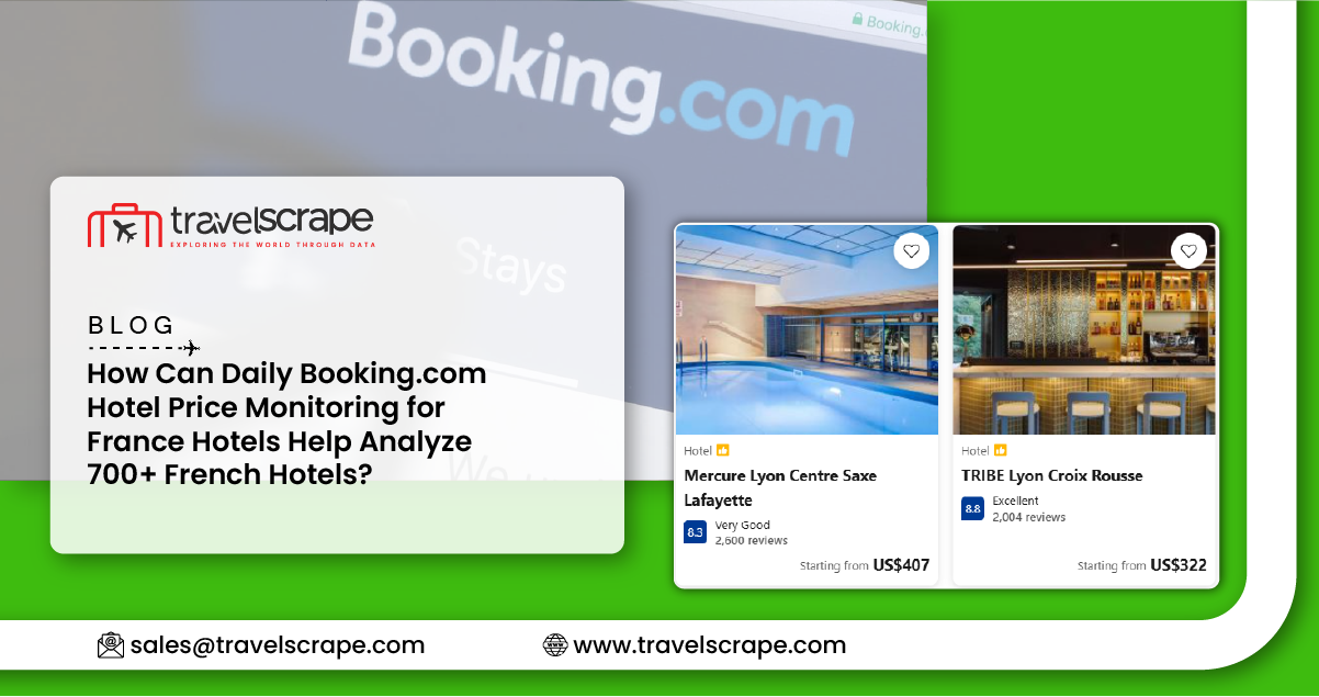 Daily Booking.com Hotel Price Monitoring for France Hotels